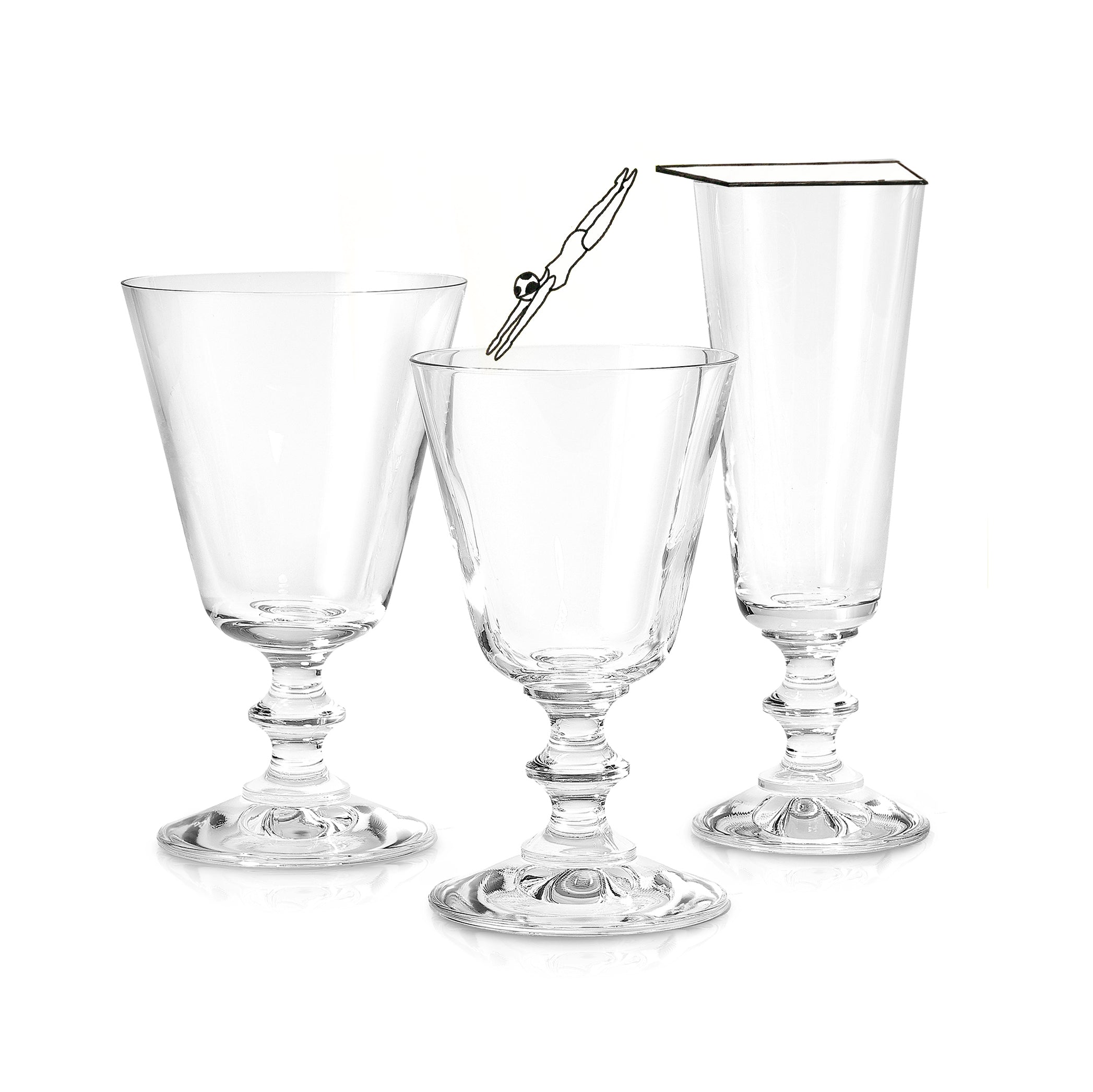 classic champagne flutes