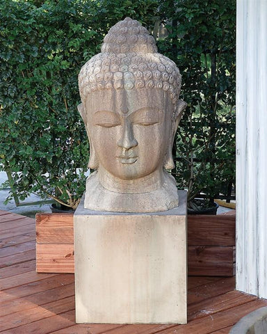 Buddha Head Garden Statue