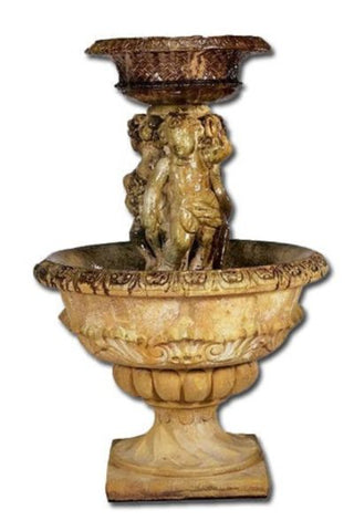 Antique Cherubs Garden Fountain