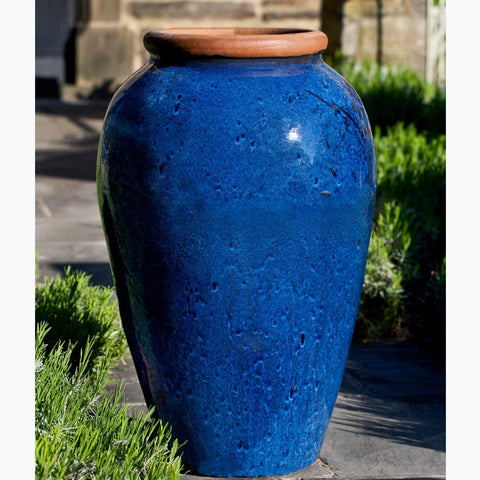 Binjai Jar in Rustic Blue