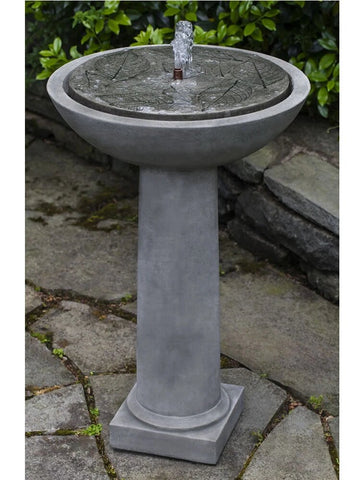 Hydrangea Leaves Birdbath Garden Water Fountain By Outdoorartpros