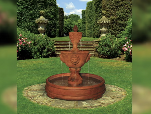 Medium Two Tier Leonesco Fountain in Grando Pool