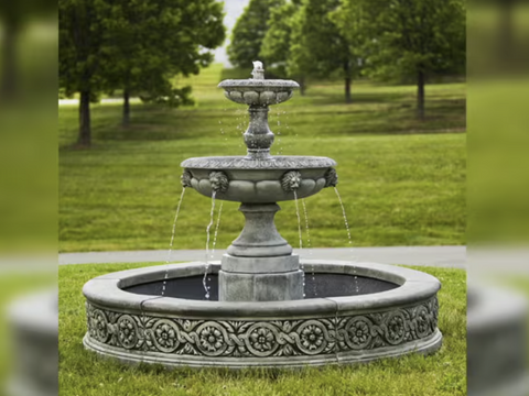 Parisienne Two Tier Outdoor Water Fountain