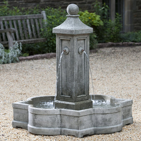 outdoor column fountain