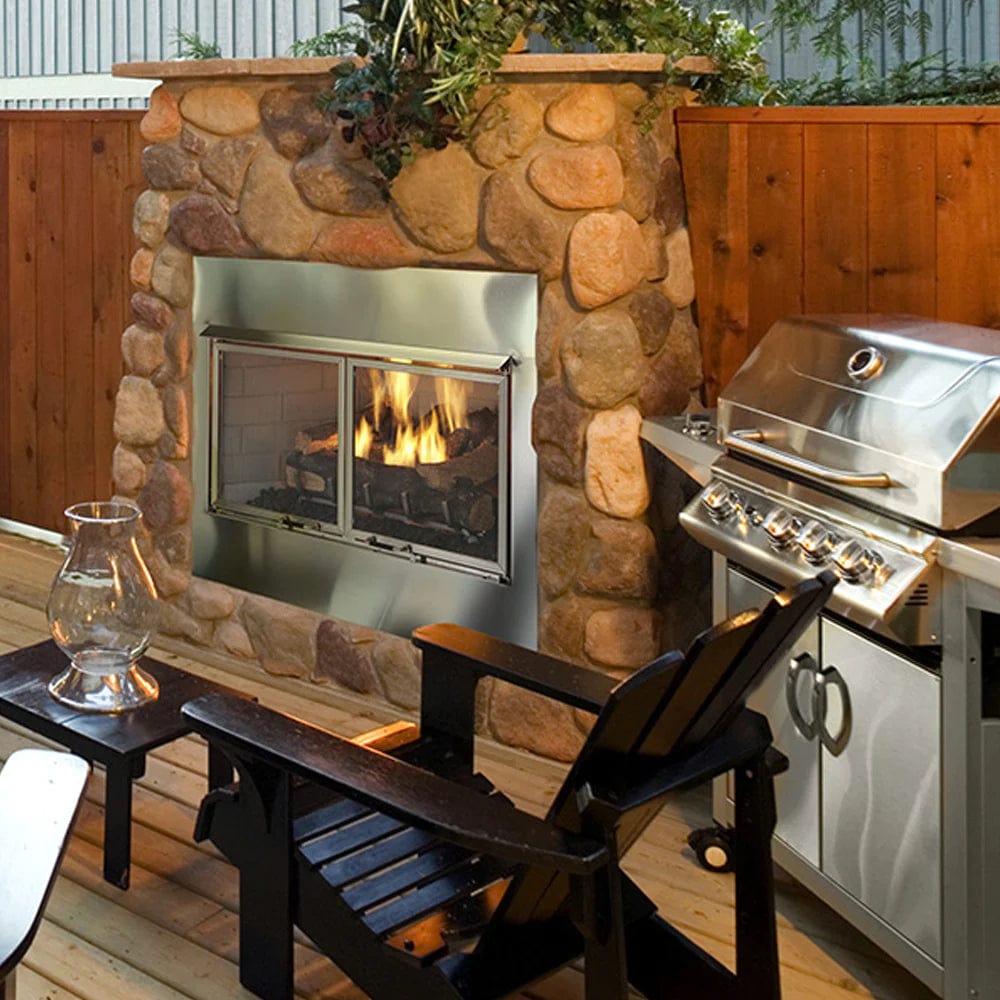 Majestic Villawood 36 Outdoor Woodburning Fireplace with