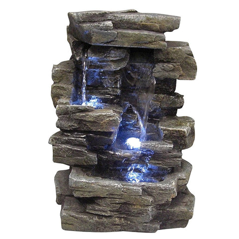 Waterfall Tabletop Fountain with LED lights