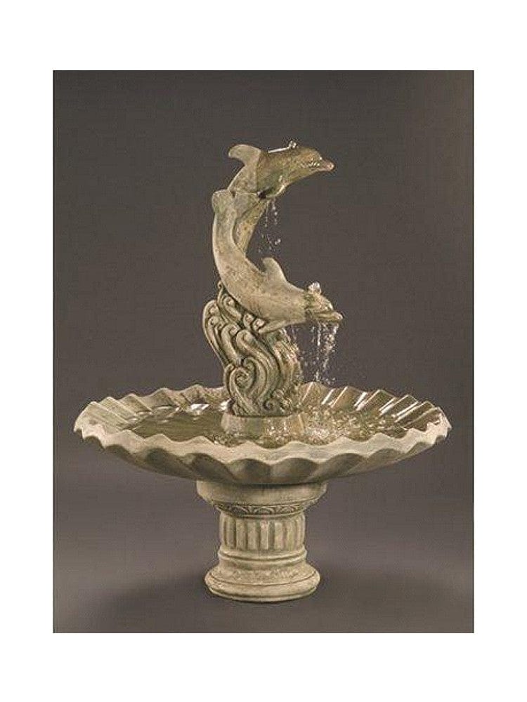 Dolphin Family Fountain - Serene Solid Brass Fountain