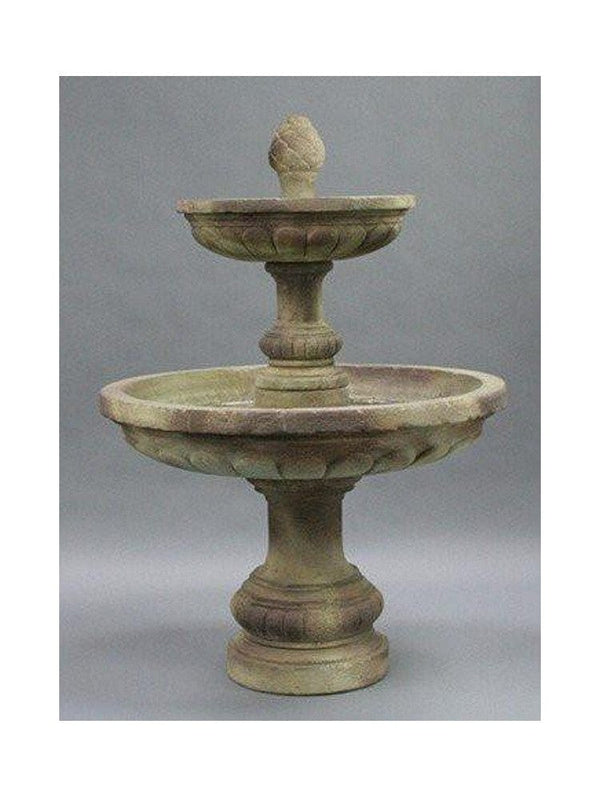 Mediterranean 2-Tier Outdoor Water Fountain