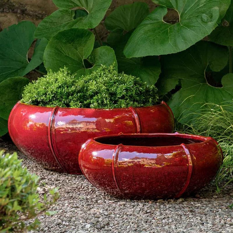 Rib Vault Planter Low Set of 2