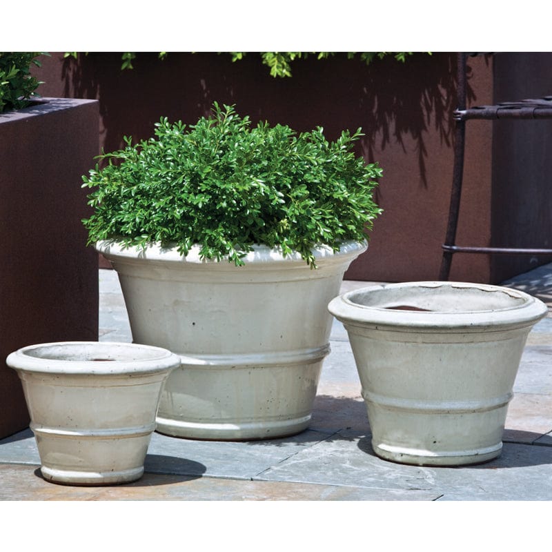 Campania 6473-2402 Sgraffito Tall Planter - Terra Cotta 2-Piece Set