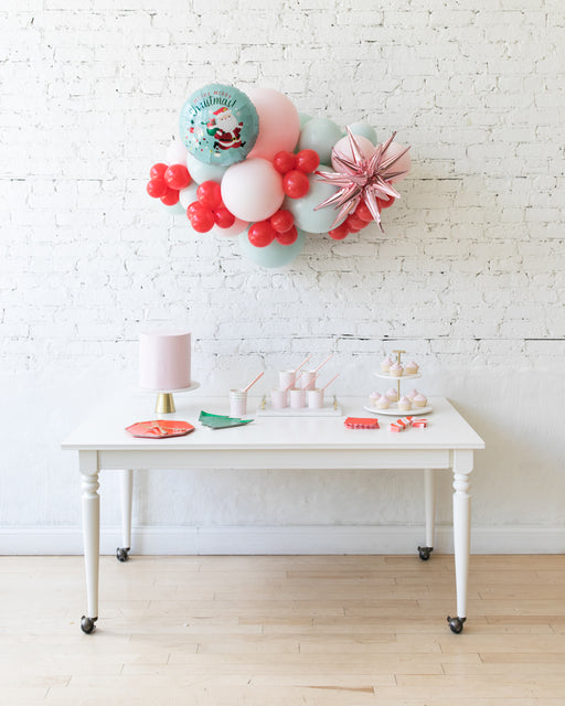 Holiday Theme - Balloon Backdrop Garland Install Piece with Foil - 3ft
