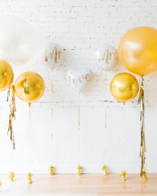 Ballon blanc Mrs mariage