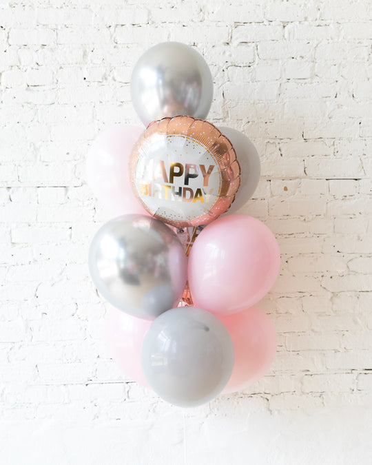 Pink Chic - Personalized Happy Birthday Balloon with Tassel