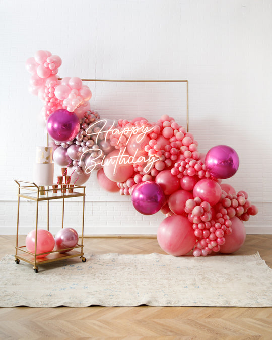 Teen Birthday Balloons and Decorations, Pretty in Pink