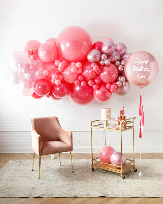 Teen Birthday Balloons and Decorations, Pretty in Pink