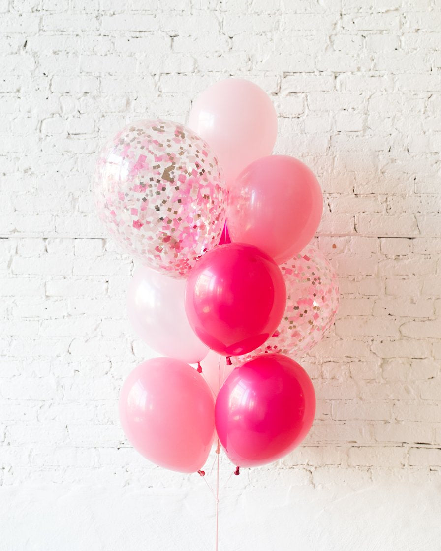 pink 18 balloons
