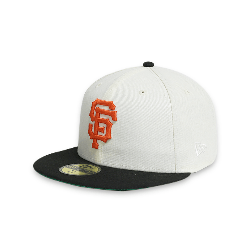 black and white sf giants fitted hat