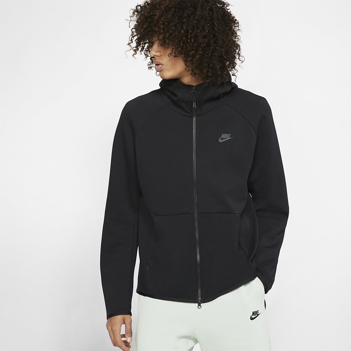 nike sportswear tech full zip hoodie