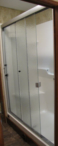 Shower Door 56 X 71 Triple Sliding Shower Enclosure Aquatex Glass Platinum