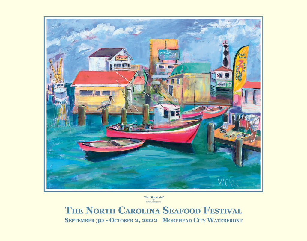 2022 NC Seafood Festival Commemorative Poster The North Carolina