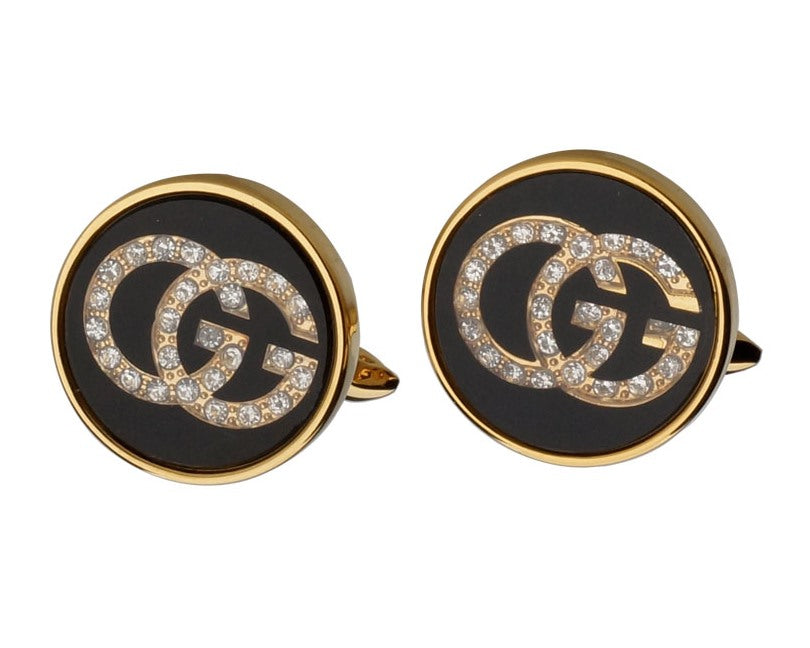 GUCCI INSPIRED GOLD PLATED CUFFLINKS 