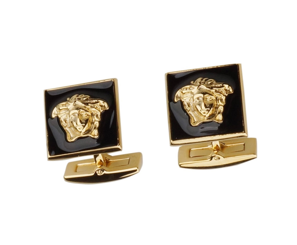 versace gold cufflinks