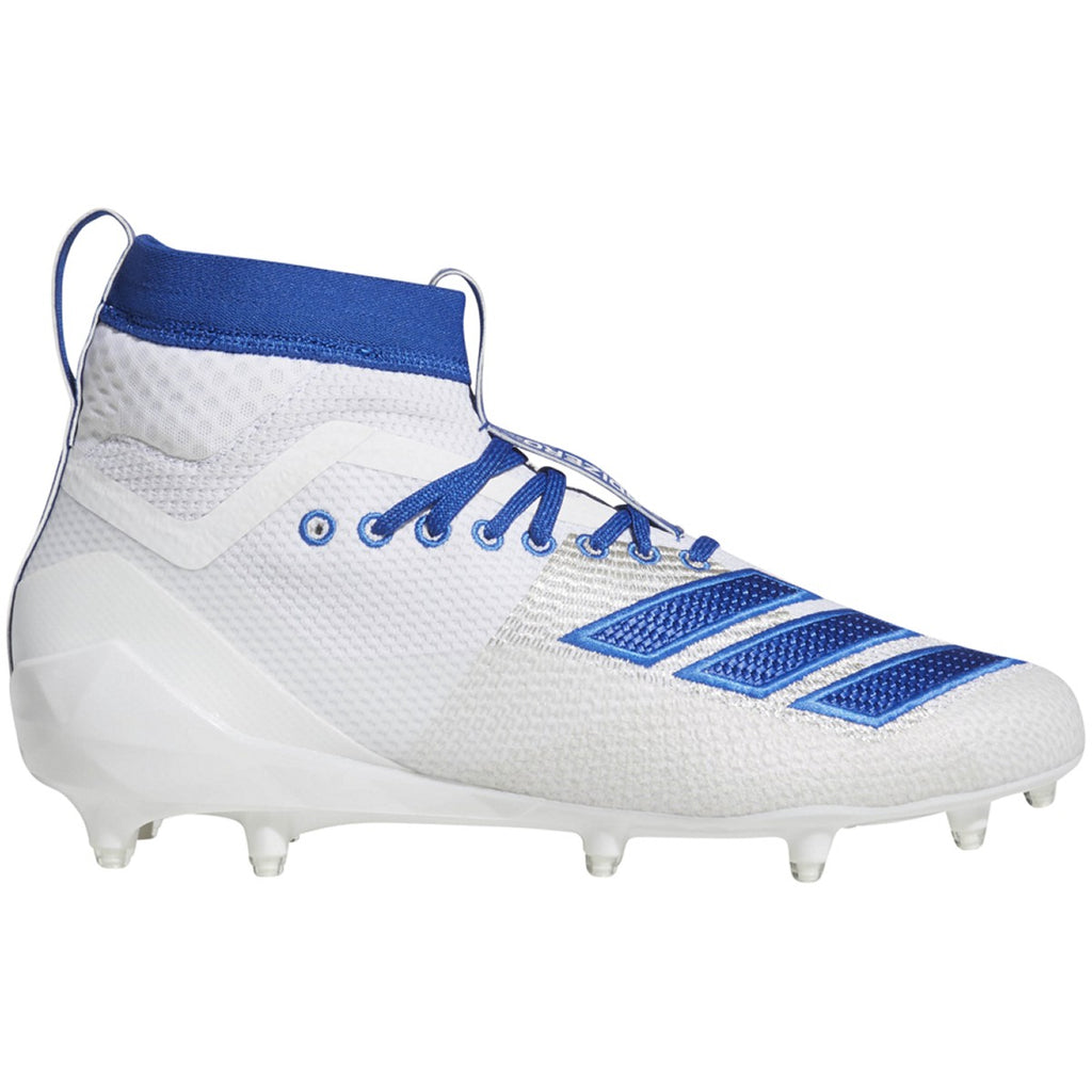 blue adizero football cleats