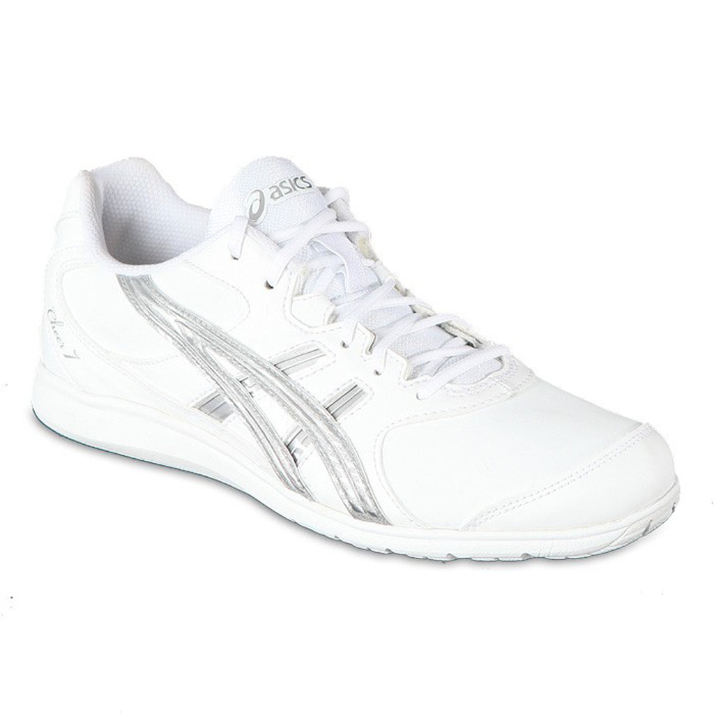 asics white cheer shoes