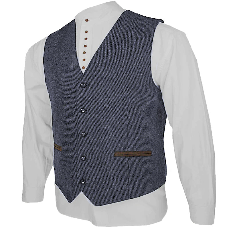 The Legacy Tweed Vest, Grey Tweed / L
