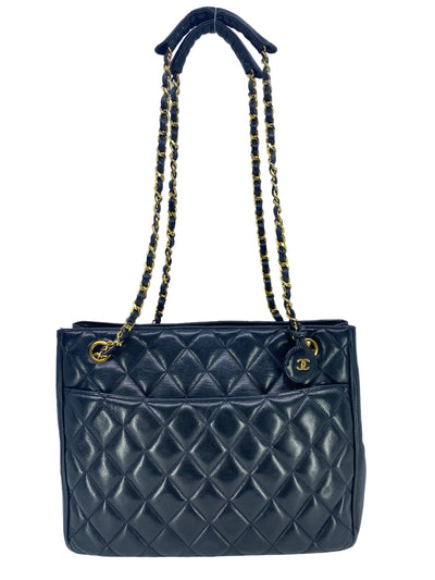 Chanel Lucky Symbols Pochette Embossed Quilted Patent at 1stDibs