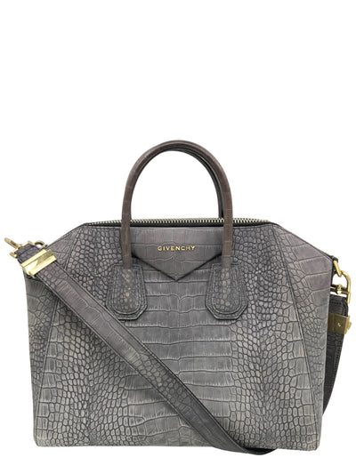 Fendi Zucca Canvas Shoulder Bag Zip Tote Auction