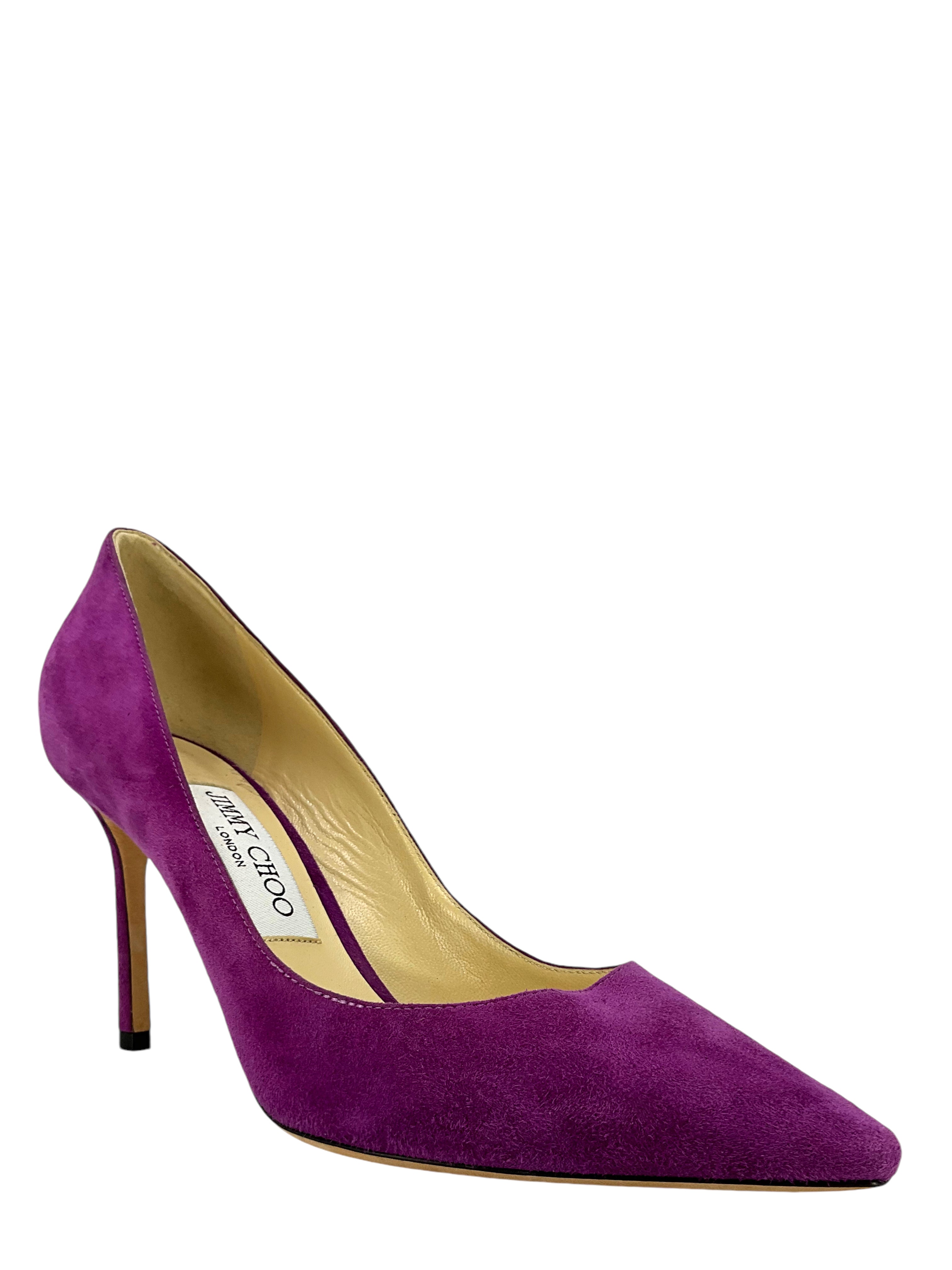 Jimmy Choo Suede Point Toe Pumps Size 7.5