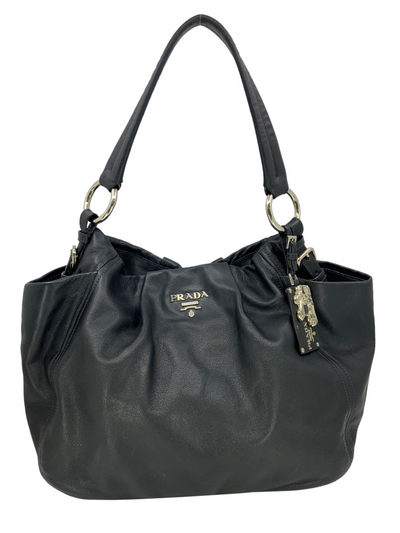 Prada Vitello Daino Leather Side Zip Tote - Consigned Designs