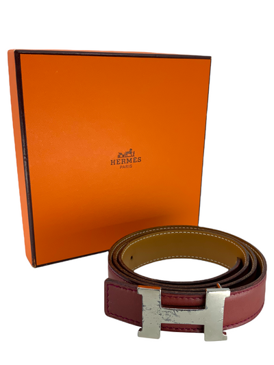 Hermes Swift Leather Reversible Focus H Belt