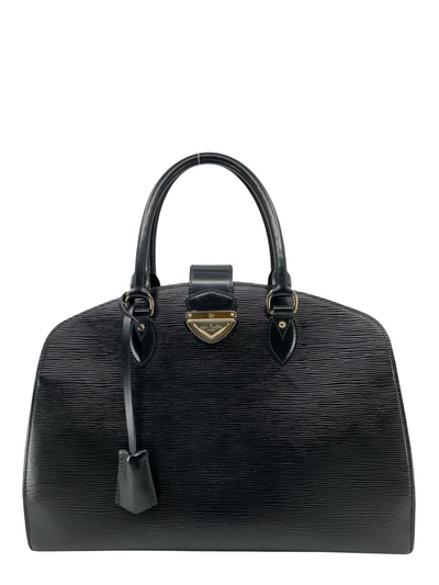 LOUIS VUITTON Epi Leather Alma Black Satchel Bag