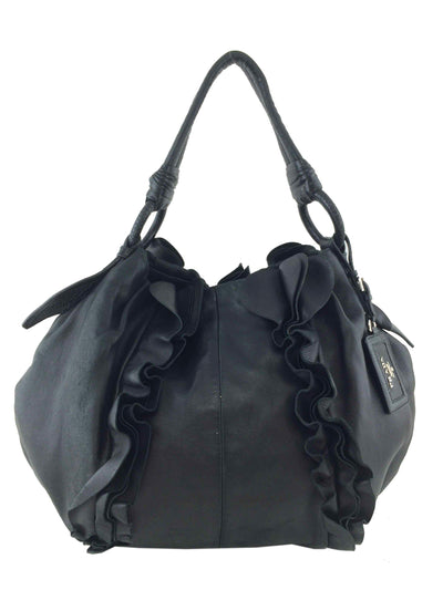 Prada Buckle Box Calf Leather Hobo Bag