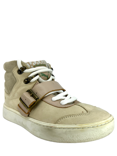 Louis Vuitton Beige Leather Cliff Top Sneaker Wedges Size 8.5/39 - Yoogi's  Closet