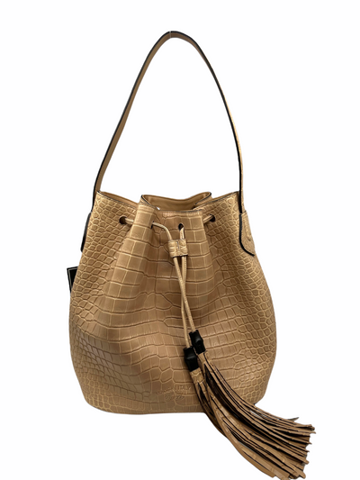 Gucci Bamboo 1947 ostrich medium bag in light brown ostrich