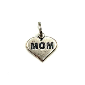 Vintage Sterling Silver Mom Charm - JuJu Supply Co.