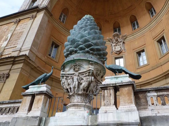 The largest pinecone in the world is in Vatican City.