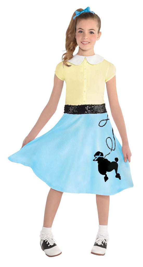 50S Child Blue Poodle Skirt – Costume Zoo