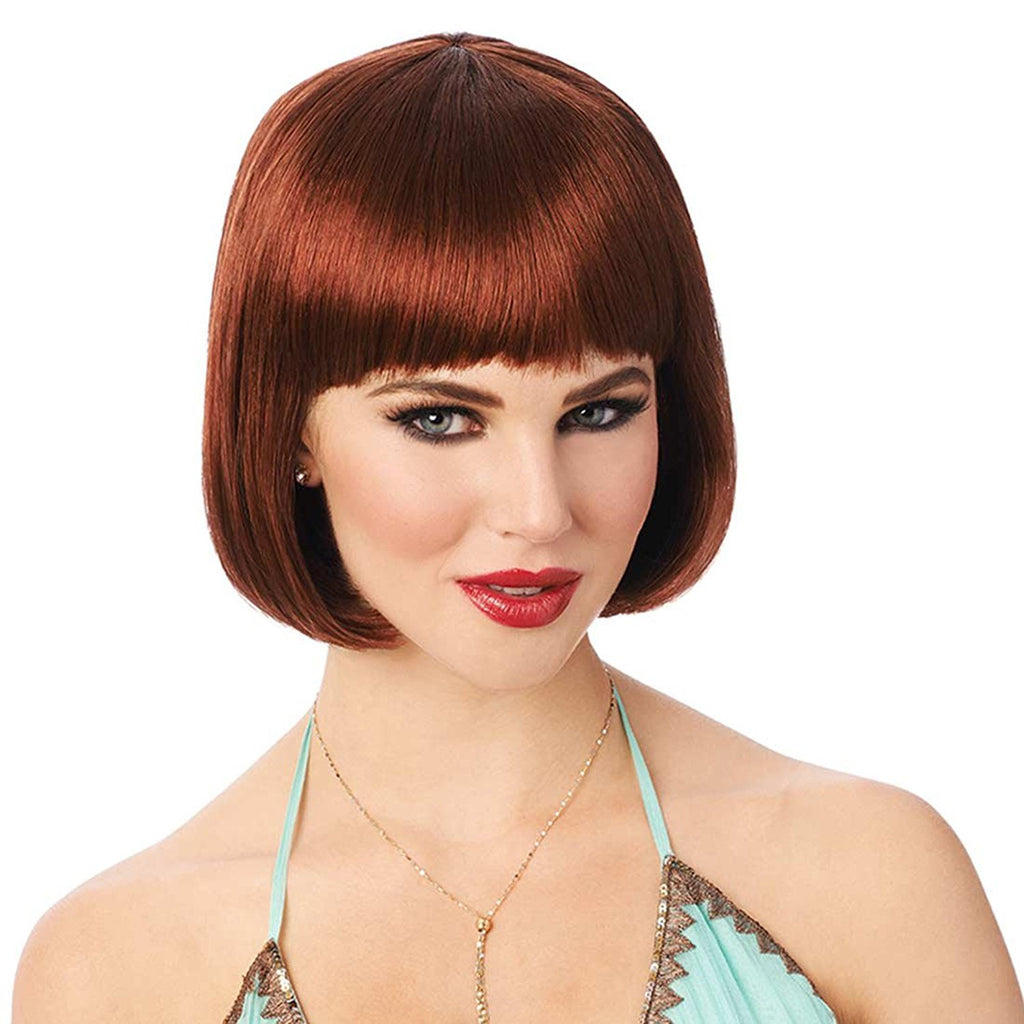 Short Straight Flapper Bob Womens 20 S Costume Wig Costume Zoo