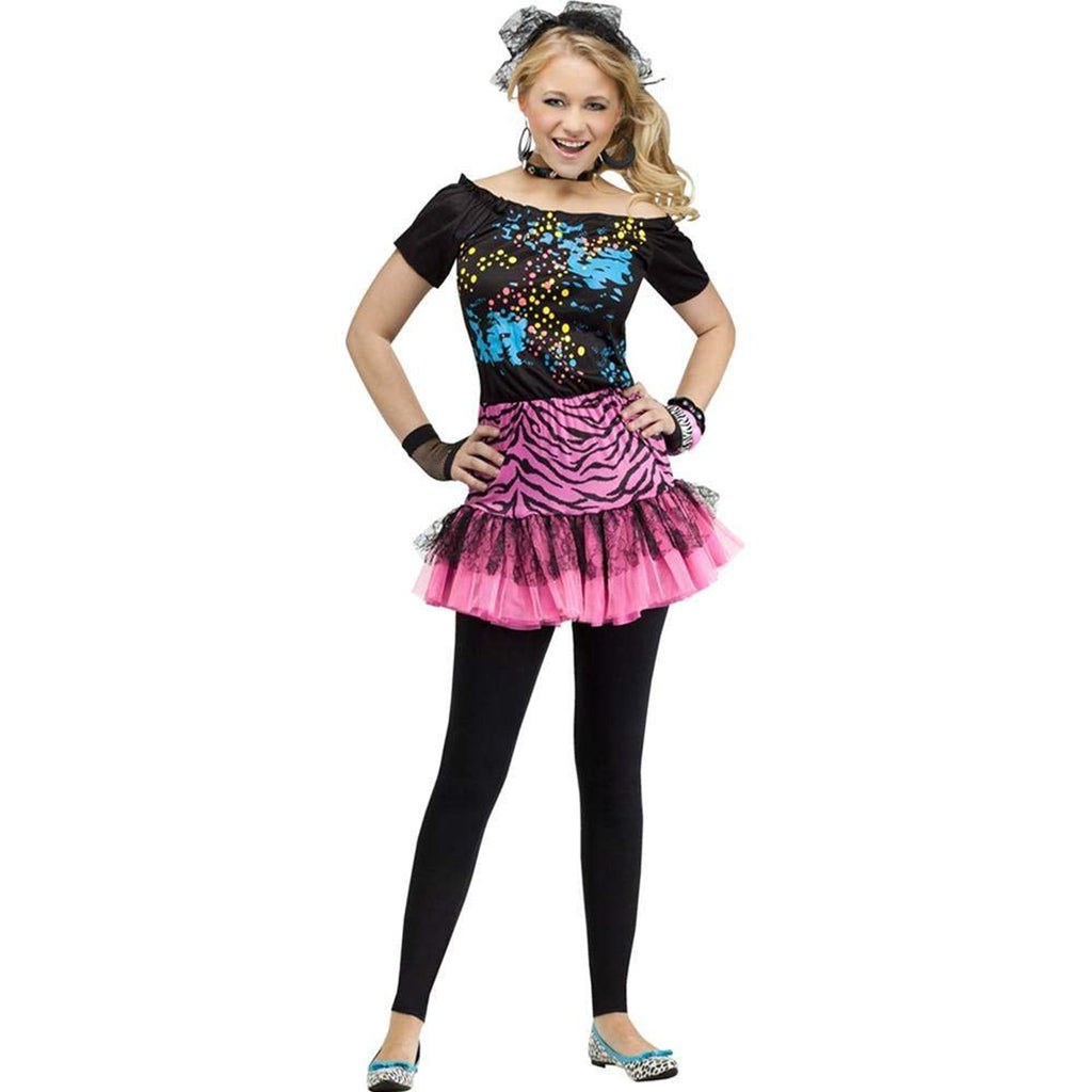 80S Pop Party Rocker Girls Teen Costume – Costume Zoo