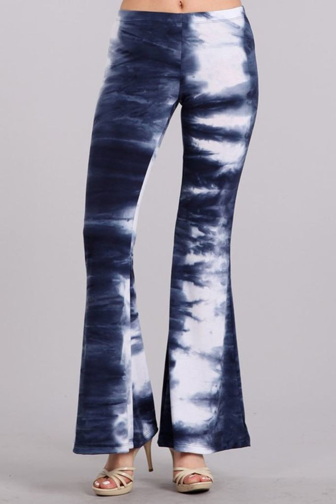 tie dye bell bottom yoga pants