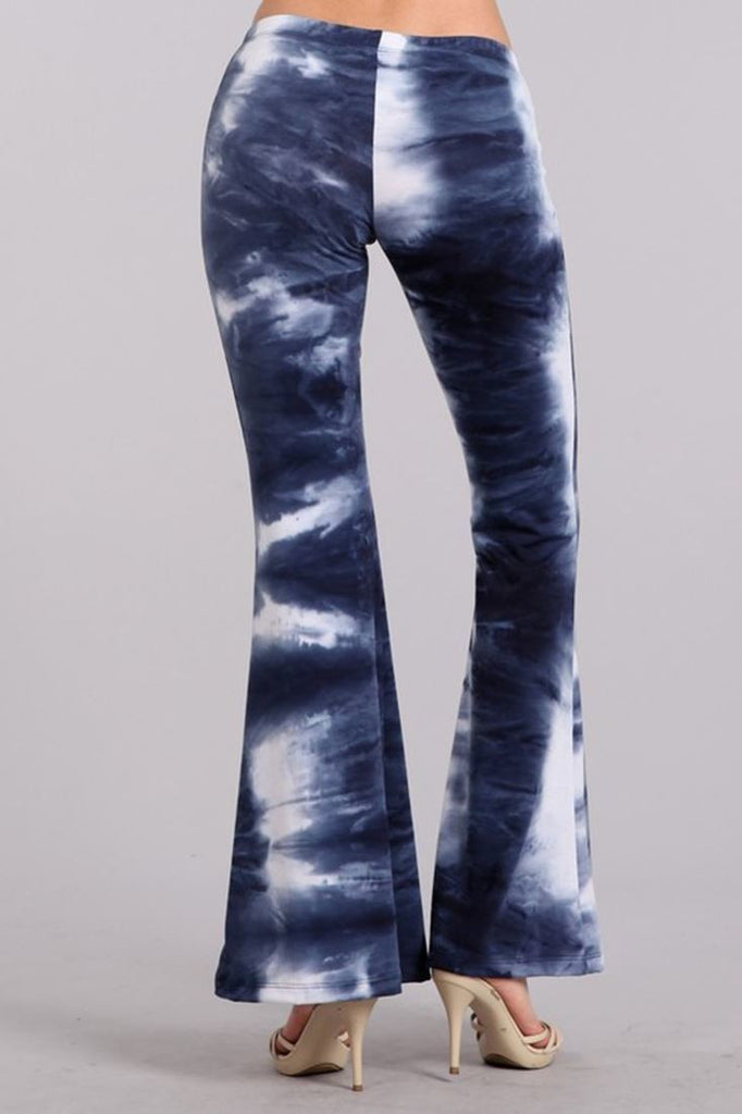 tie dye bell bottom yoga pants