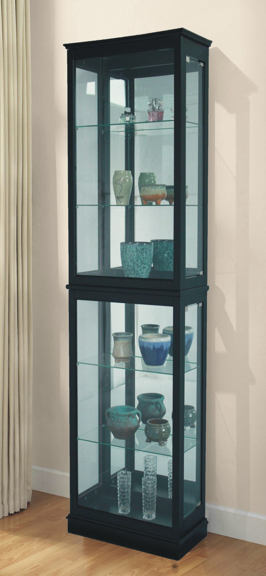 black curio cabinet