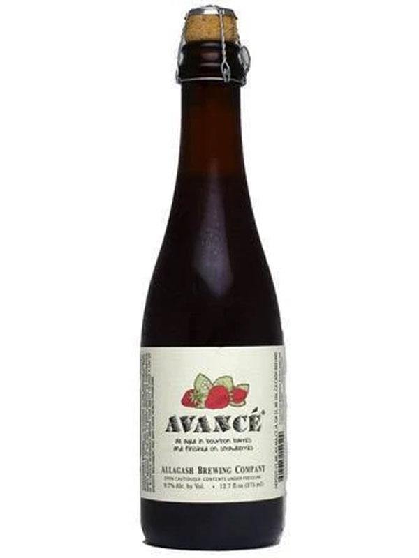 Allagash Brewing Avance Bourbon Barrel-Aged Ale Aged Finished on Strawberries