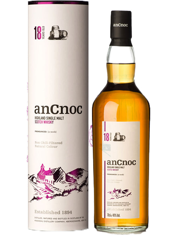 AnCnoc 18 Year Old Scotch Whisky