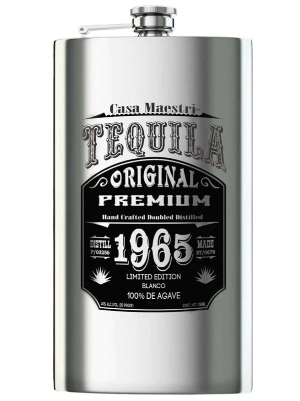 Casa Maestri Blanco Tequila Flask