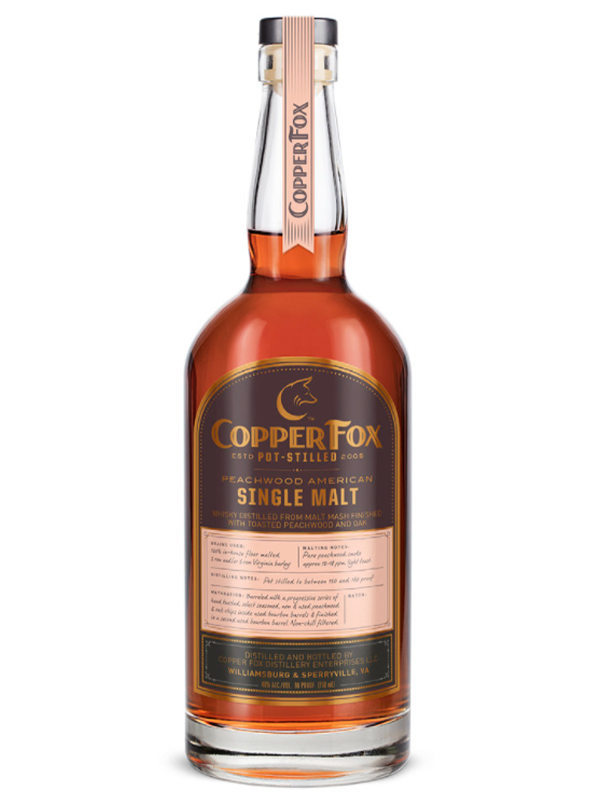 Copper Fox Peachwood American Single Malt Whiskey